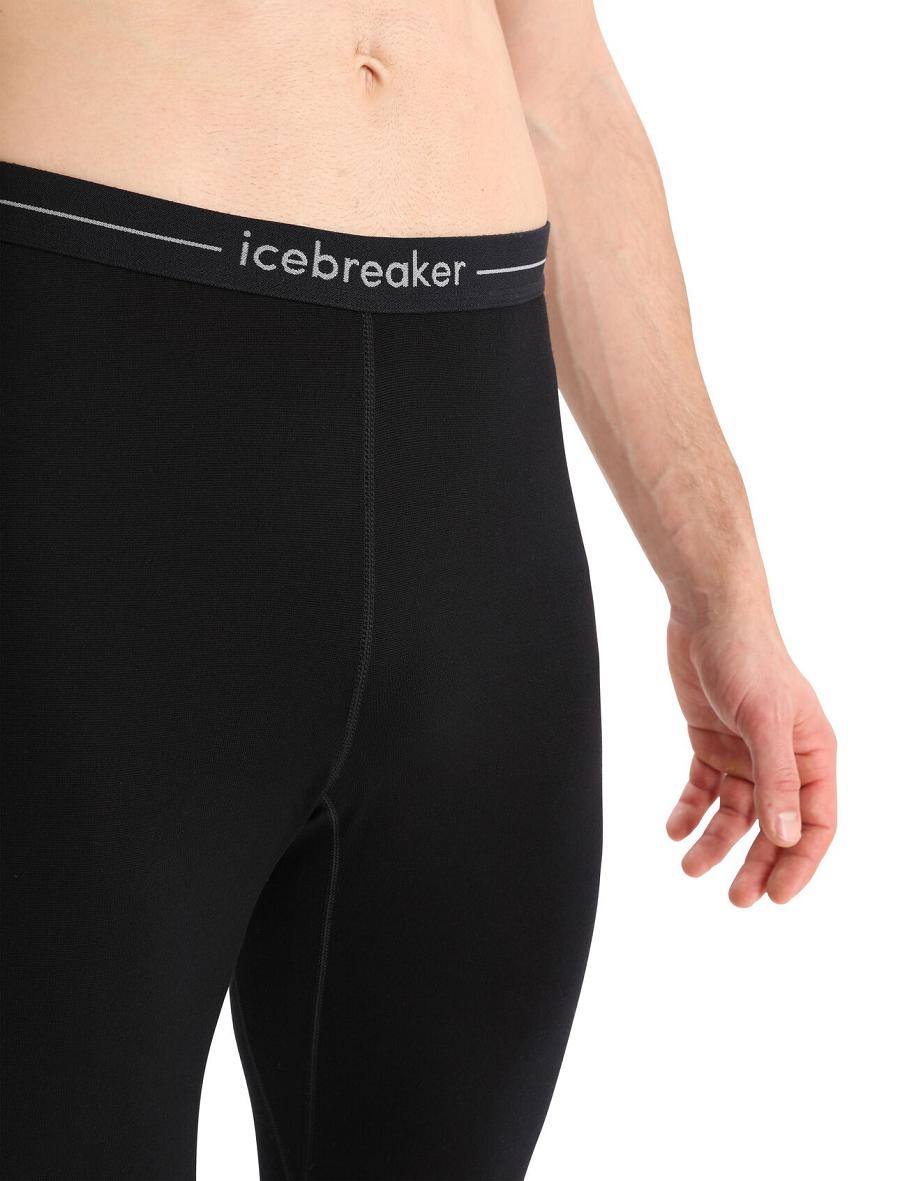 Base Layers Icebreaker Merino 260 ZoneKnit™ Merino Leggings Męskie Czarne | PL 1615DFMN